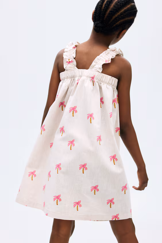 Платье из смеси льна