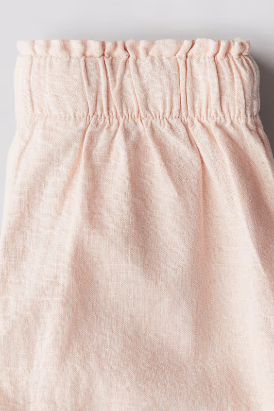 Брюки из смеси льна