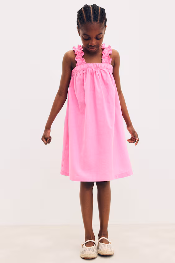 Платье из смеси льна