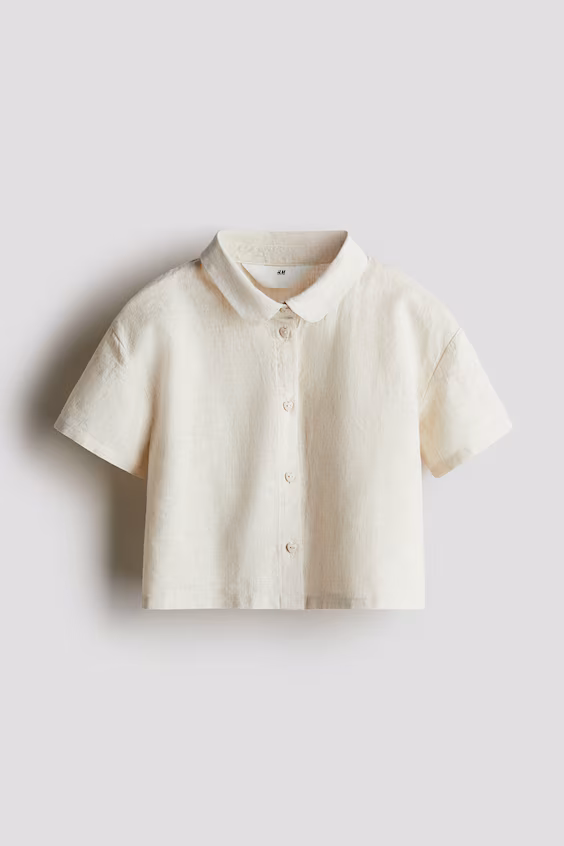 Рубашка из смеси льна