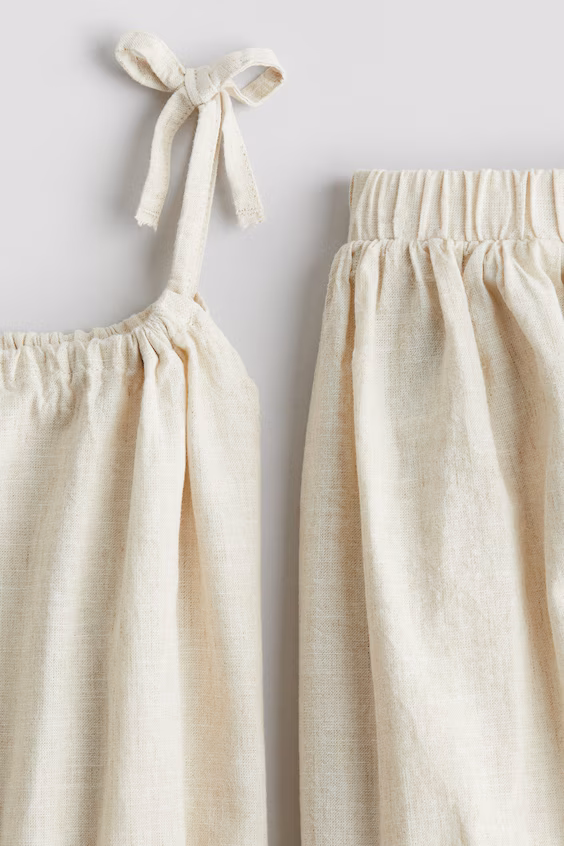 Комплект из 2 предметов из смеси льна