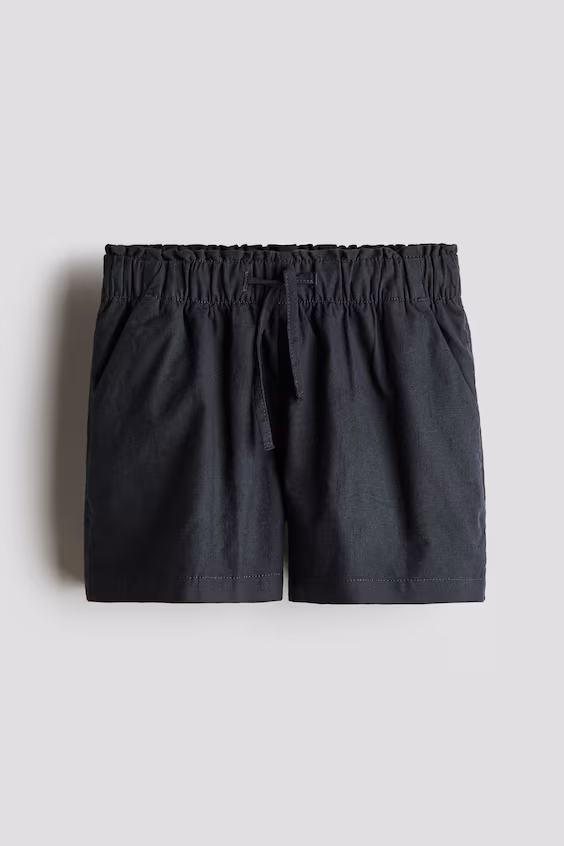 Шорты из смеси льна