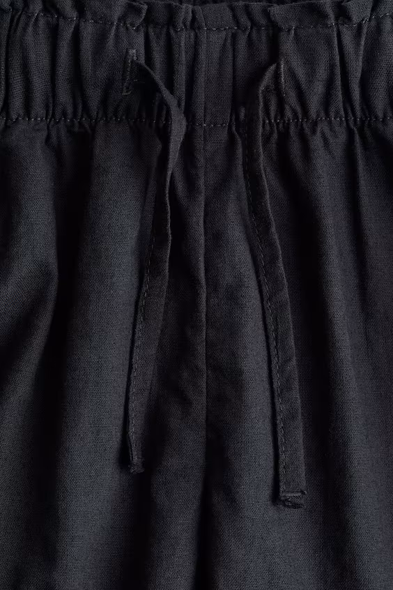 Шорты из смеси льна