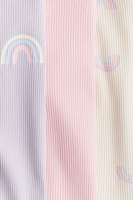 Набор из 3-х топов из джерси с оборками