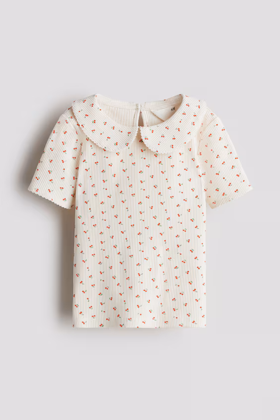 Свитер из хлопка с кружевными краями