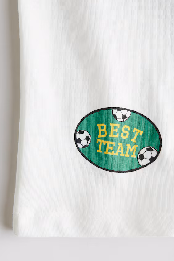 Футболка из хлопка с принтом