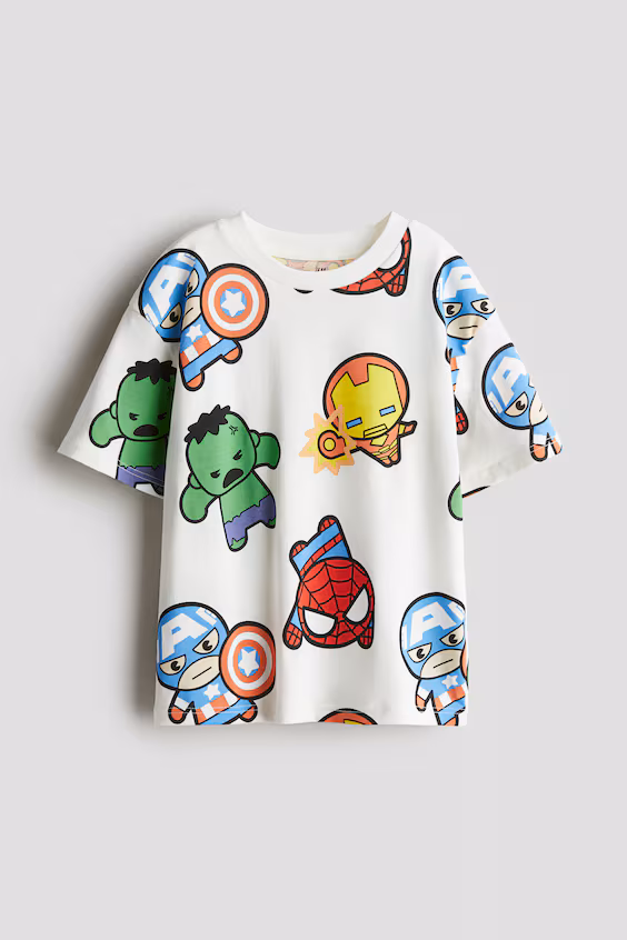 Футболка оверсайз с принтом