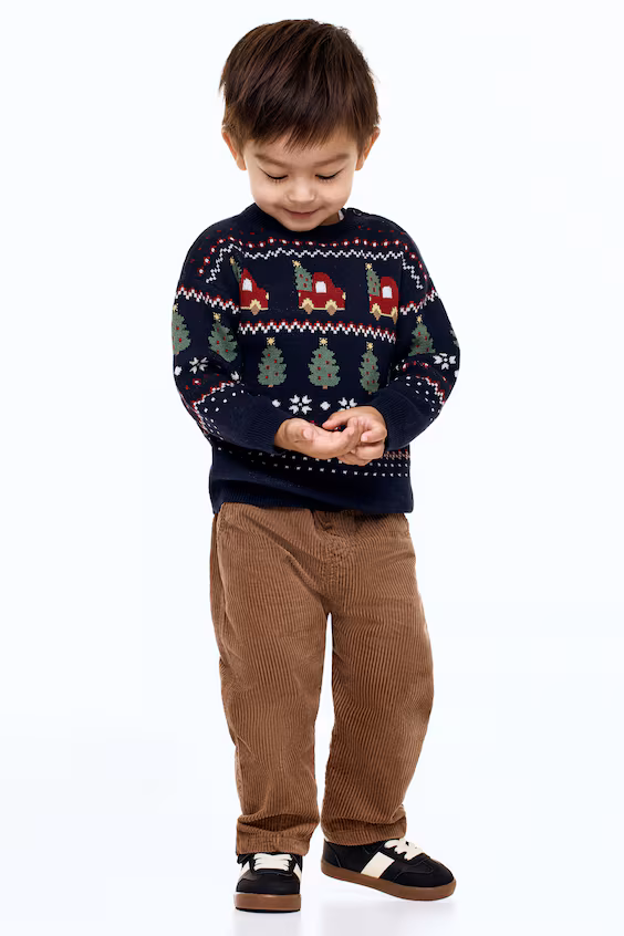 Свитер из хлопкового жаккарда