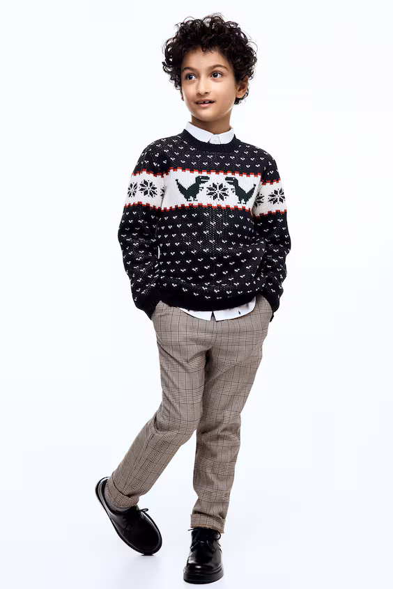 Свитер из жаккардовой ткани