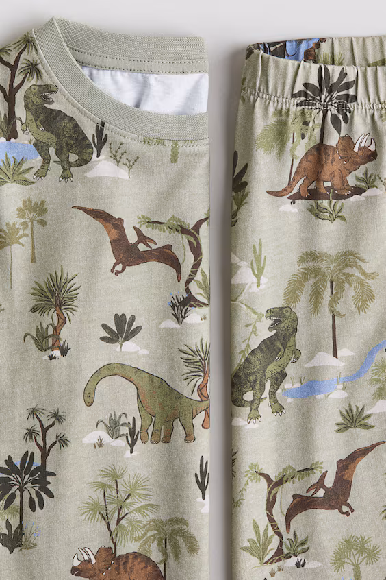 Пижама в принтованном джерси