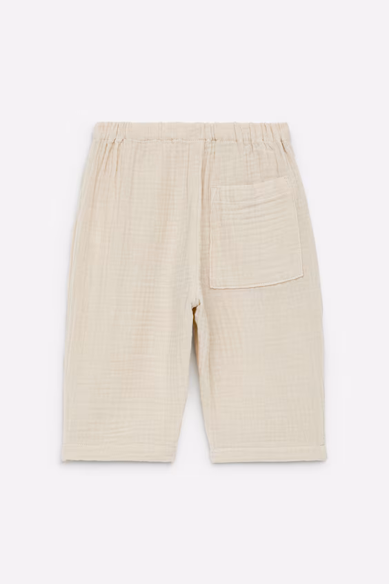 Брюки из хлопкового муслина