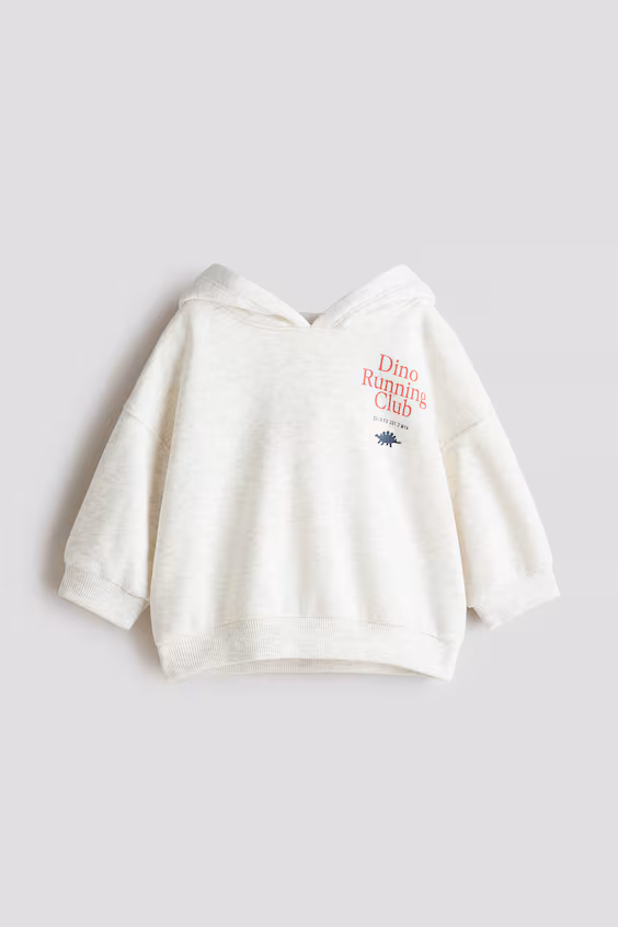 Худи с капюшоном и принтом