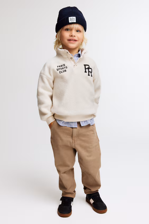 Брюки из хлопкового джинсового холста