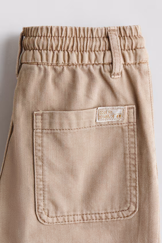 Брюки из хлопкового джинсового холста