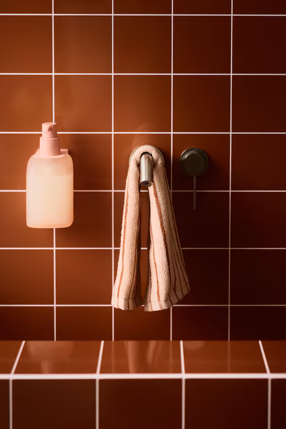 Рушник для гостей в полоску