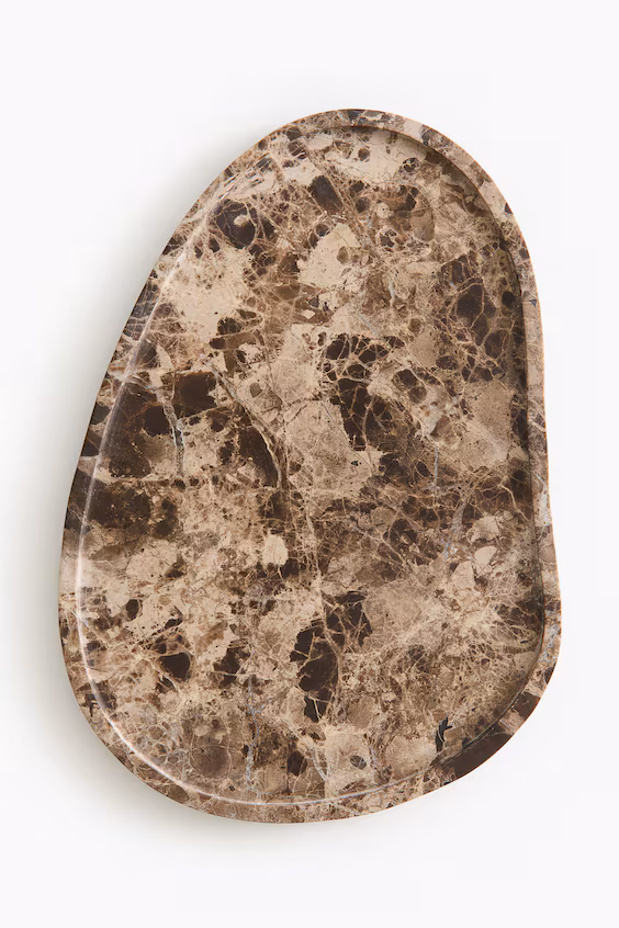 Большой поднос из мрамора