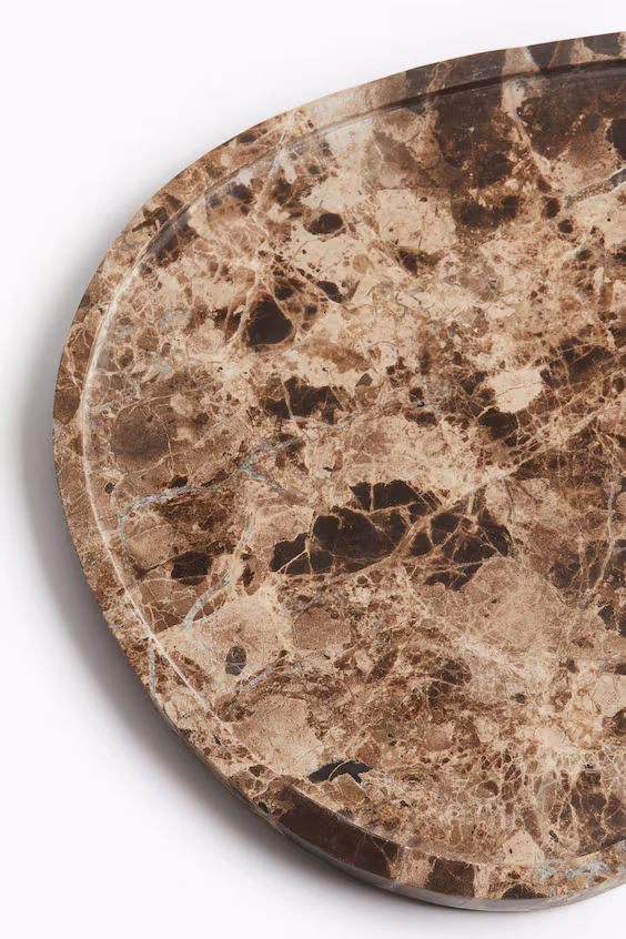 Большой поднос из мрамора