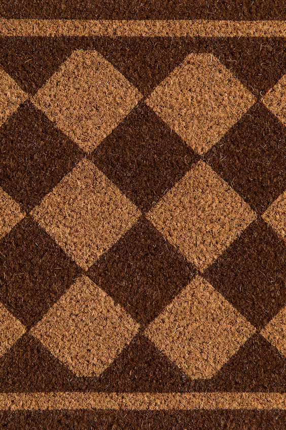 Коврик с принтом из кокосовой фибры