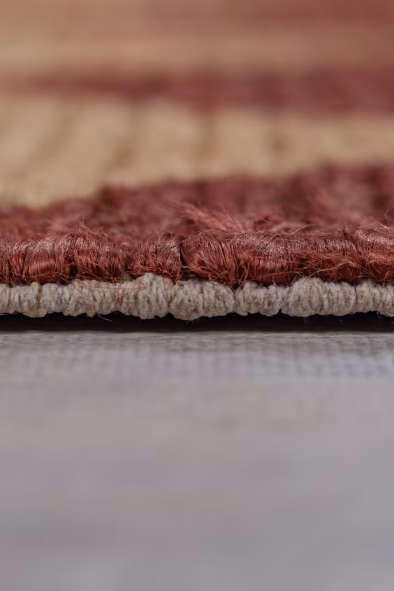 Коврик effie diamond в объемном дизайне из джута