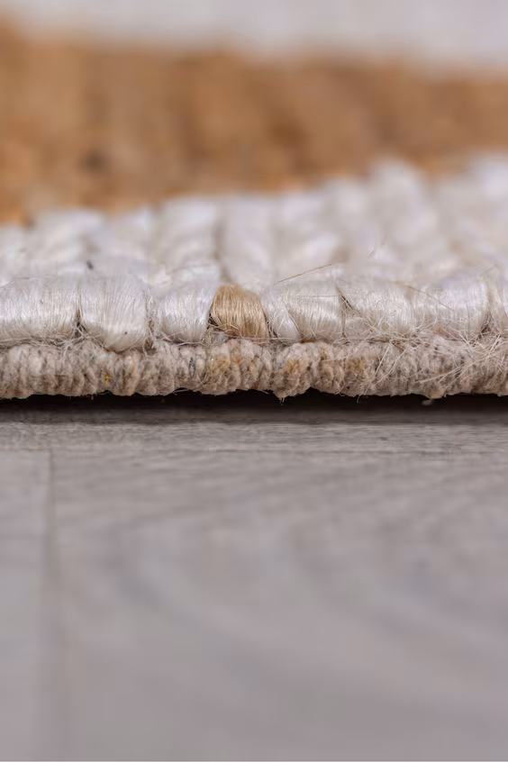 Коврик effie diamond в объемном дизайне из джута