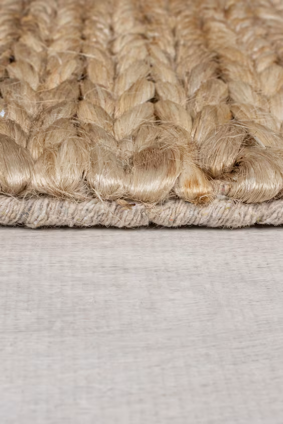 Коврик с плетеной бортов drew из джута