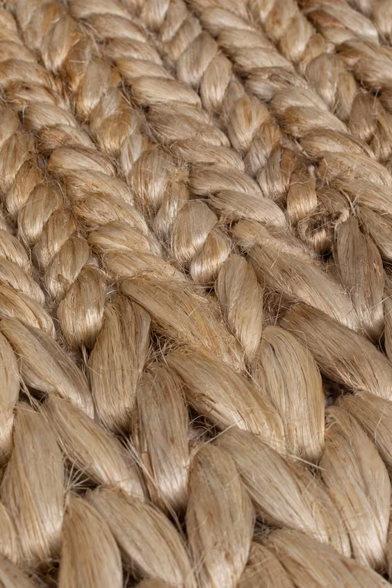 Коврик с плетеной бортов drew из джута