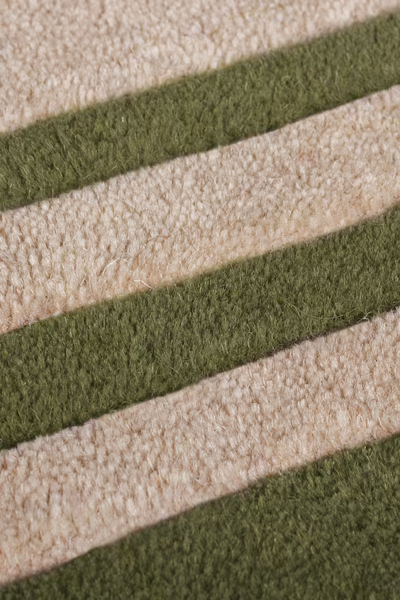 Коврик для бегущего маршрута из шерсти с каймой lois scallop