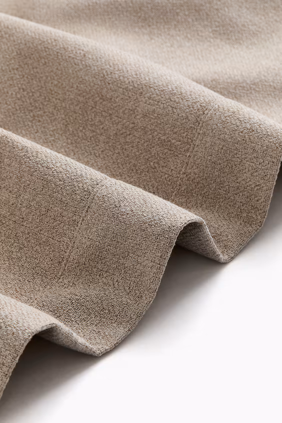 Набор из 2 штор-затемнителей из ткани с рубчиком