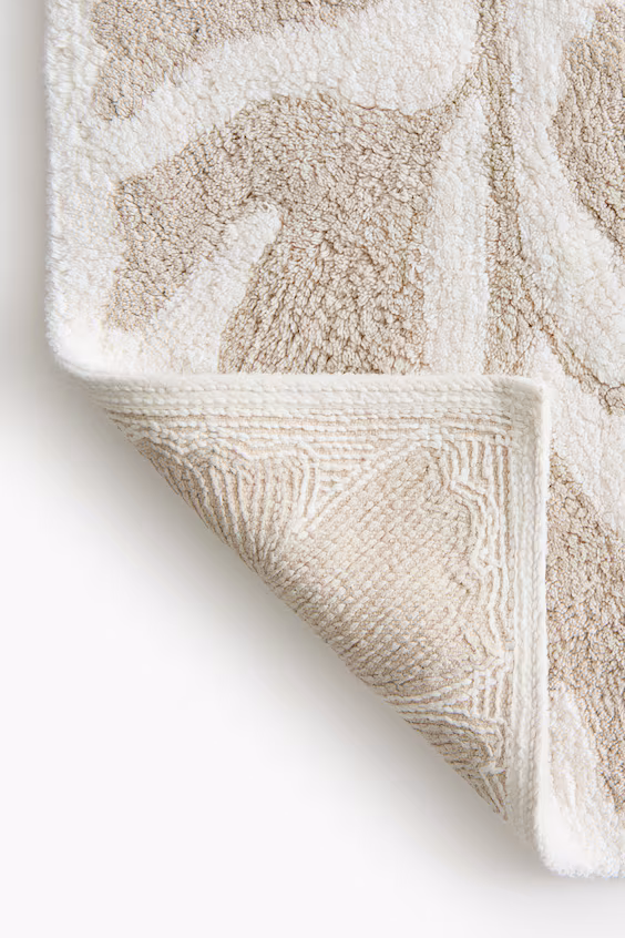 Пушистый ватный коврик для ванной комнаты из хлопка