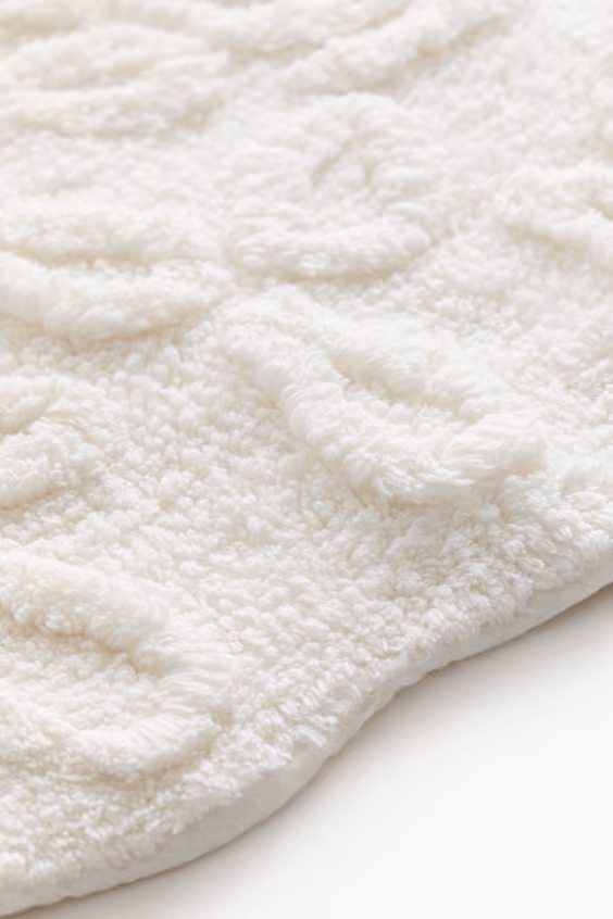 Пушистый ватный коврик для ванной комнаты из хлопка