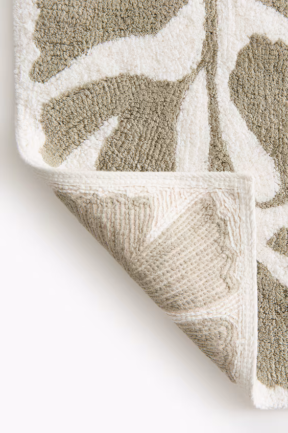 Пушистый ватный коврик для ванной комнаты из хлопка