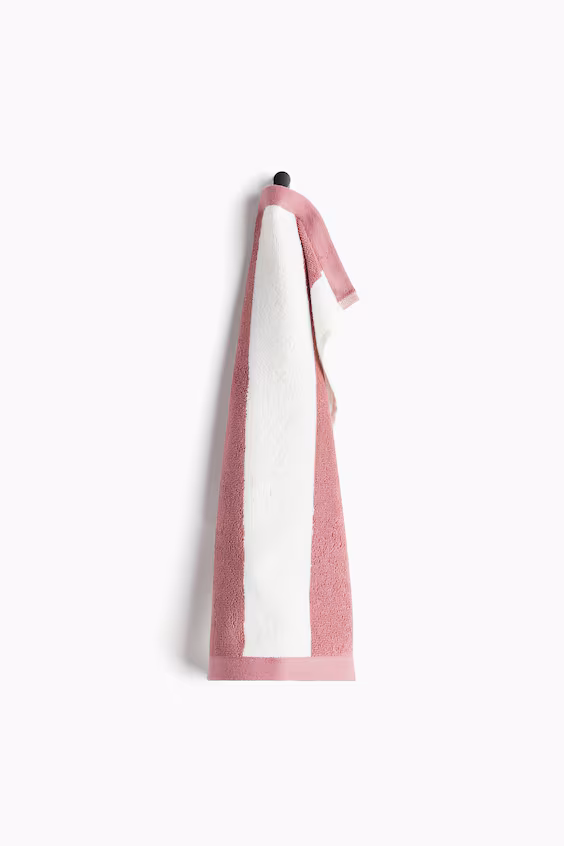 Рушник из турецкого хлопка для гостей в полоску