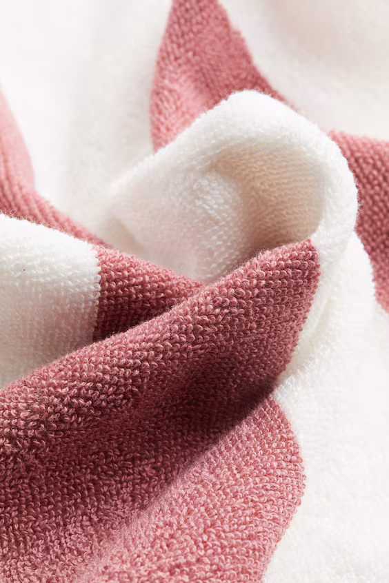 Рушник из турецкого хлопка для гостей в полоску