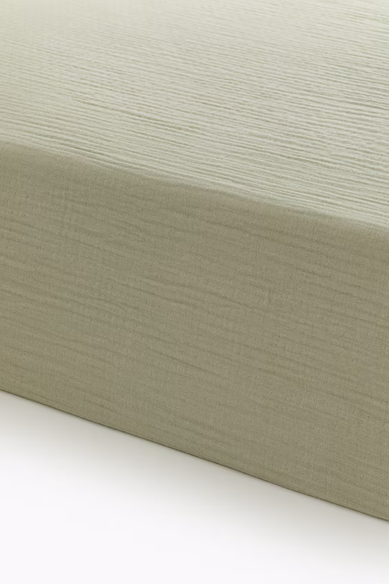 Пеленальное простынь для детской кроватки из муслина