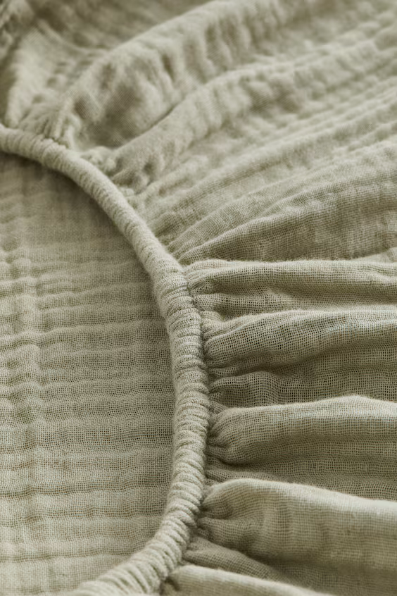 Пеленальное простынь для детской кроватки из муслина