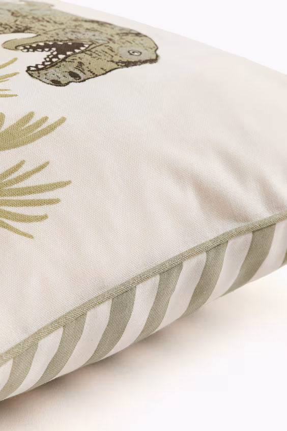 Наволочка с рисунком из льняной хлопковой ткани