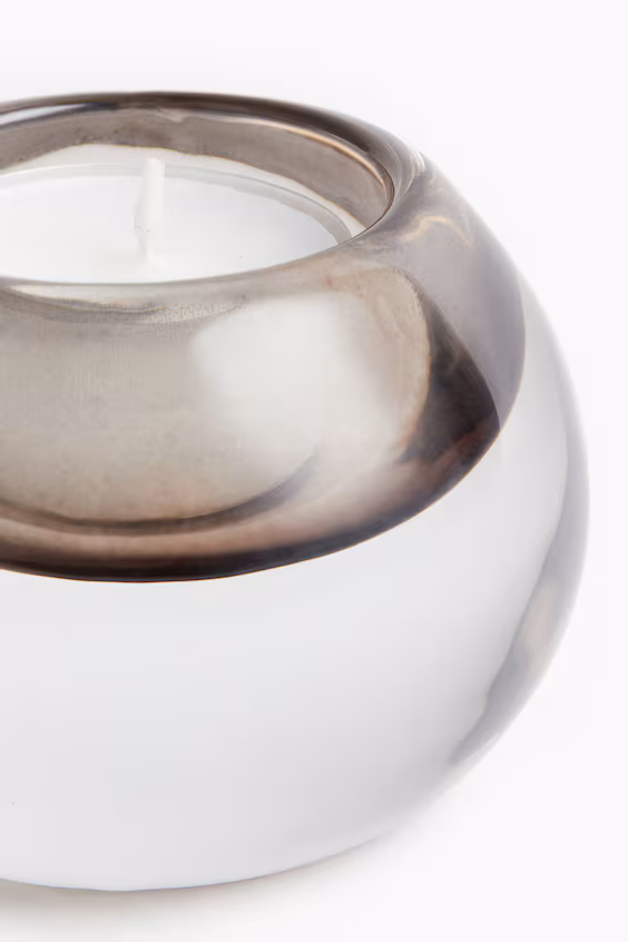 Свеча-лампарник из стекла