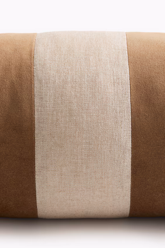 Цилиндрическая подушка из смесового льна