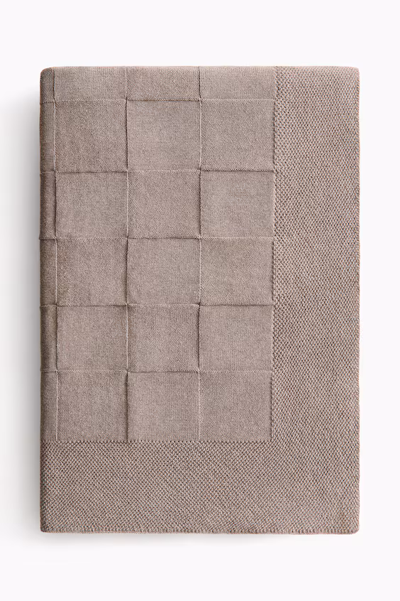 Плед из хлопкового трикотажа