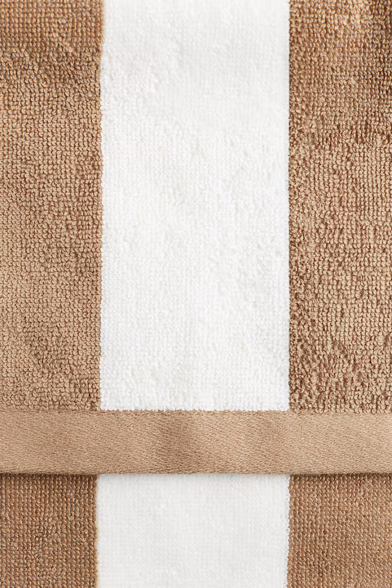 Полотенце для гостей из турецкого хлопка в полоску