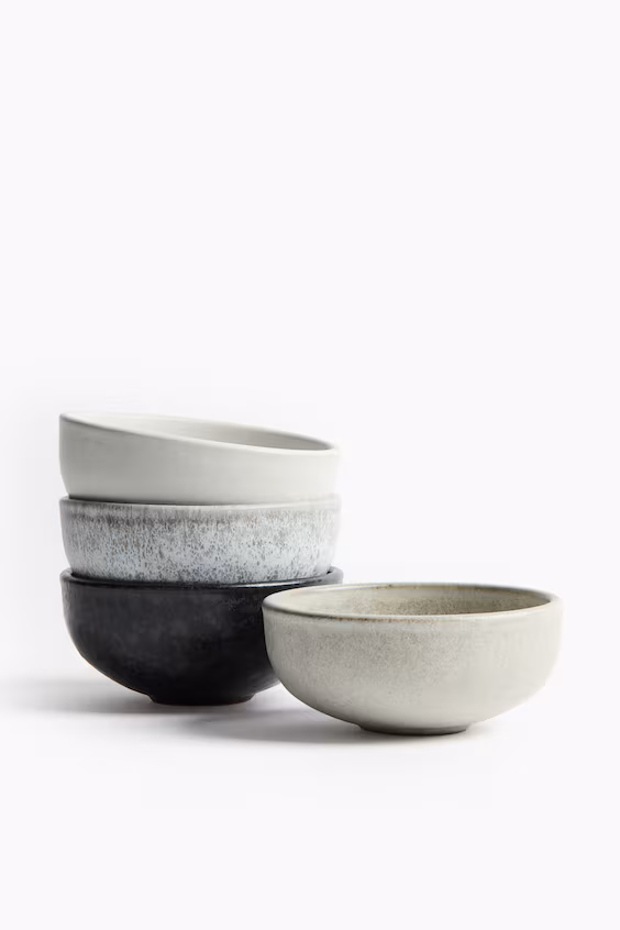 Набор из 4 мисок из греса