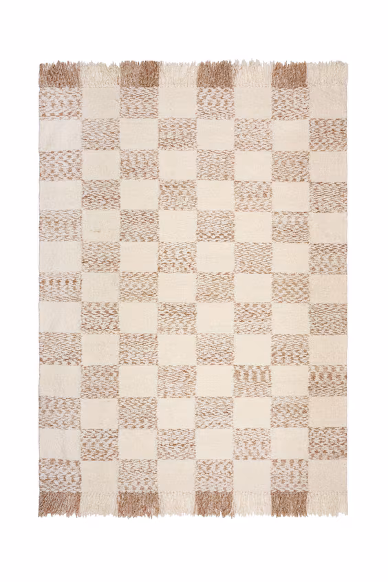 Плед в клетку eric из хлопка и шерсти