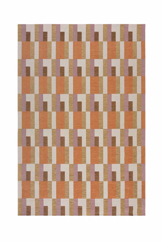 Геометрический ковер riley в блочном дизайне