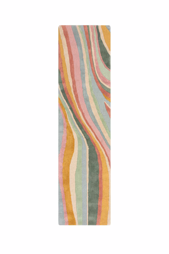 Коврик-раннер abstract flow wool