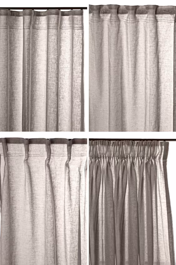 Набор из 1 шторы pack de 1 cortina larga saga