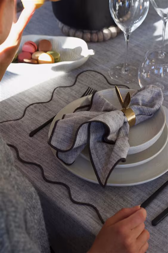 Плетеный коврик sabina 4 шт