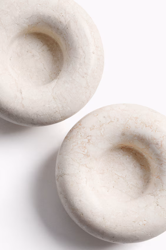 Подсвечник-лампарина из мрамора