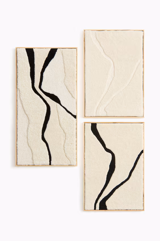 Большая стенная декорация из мягкой шерсти