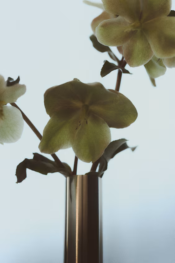 Высокая ваза-солитер из нержавеющей стали