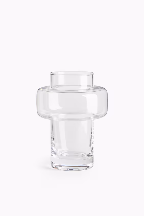 Маленькая ваза из текстурированного стекла